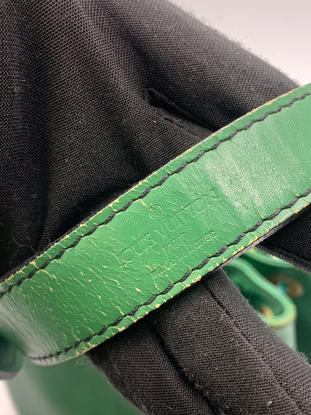 Louis Vuitton Vintage Noe GM Green Epi Leather Shoulder Bag