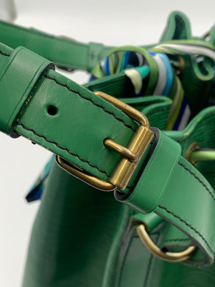 Louis Vuitton Vintage Noe GM Green Epi Leather Shoulder Bag