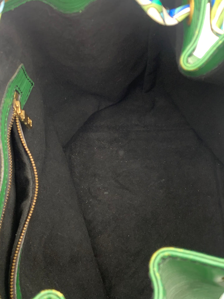 Louis Vuitton Vintage Noe GM Green Epi Leather Shoulder Bag