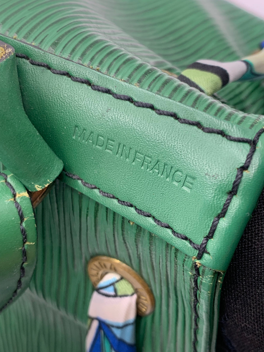 Louis Vuitton Vintage Noe GM Green Epi Leather Shoulder Bag