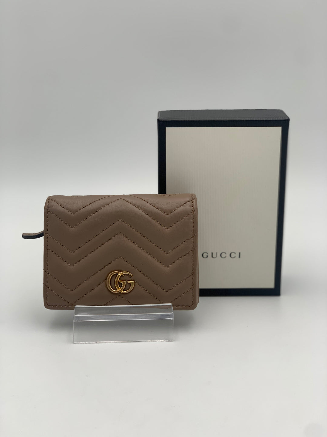 Gucci GG Marmont Beige Bifold Wallet