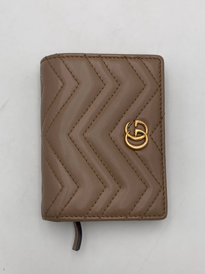 Gucci GG Marmont Beige Bifold Wallet