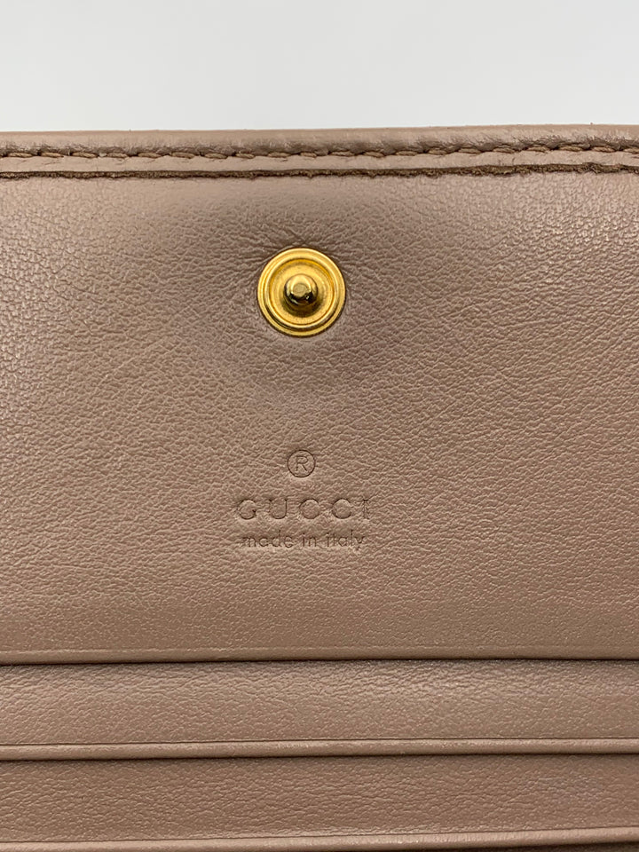 Gucci GG Marmont Beige Bifold Wallet