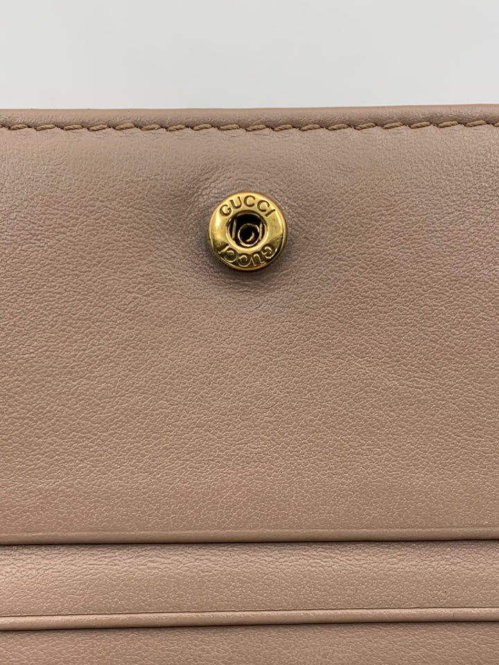 Gucci GG Marmont Beige Bifold Wallet
