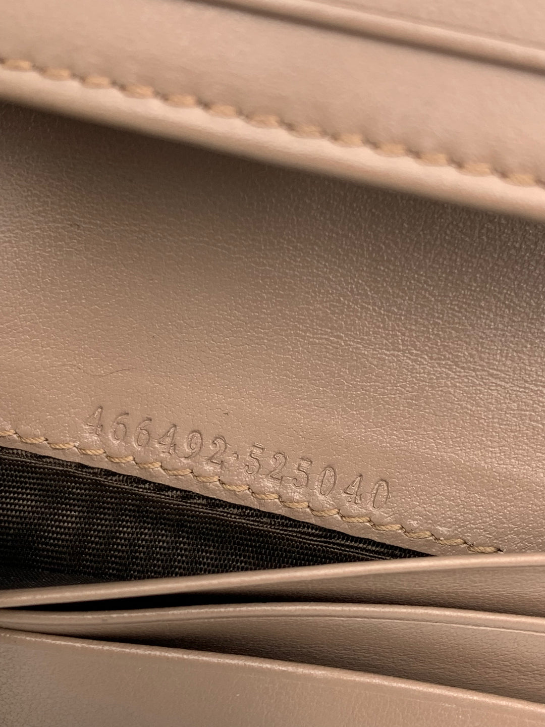 Gucci GG Marmont Beige Bifold Wallet