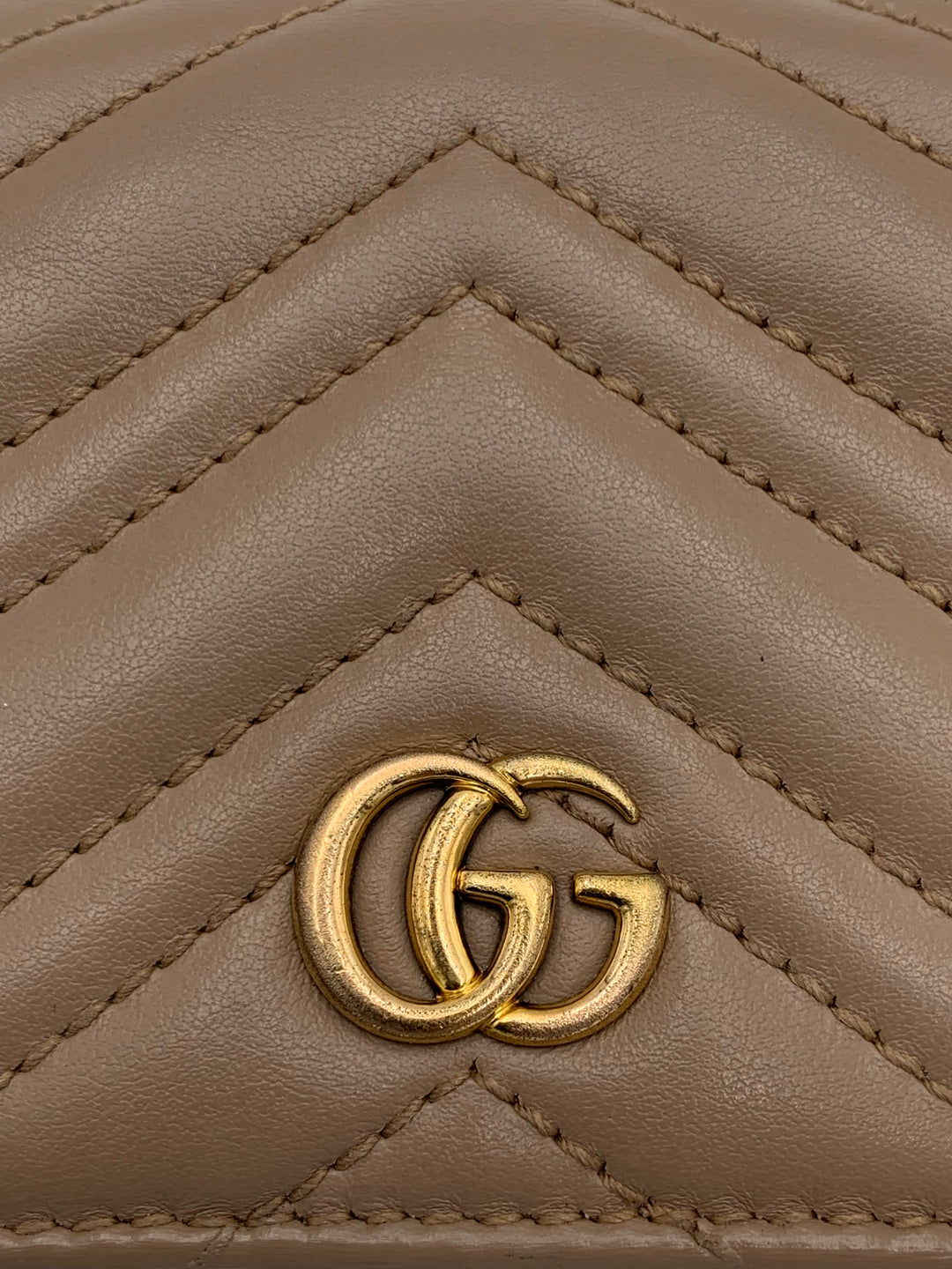Gucci GG Marmont Beige Bifold Wallet