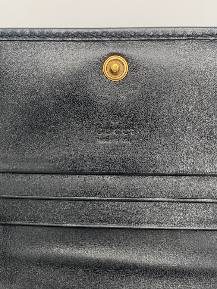 Gucci  GG Marmont Black Bifold Wallet
