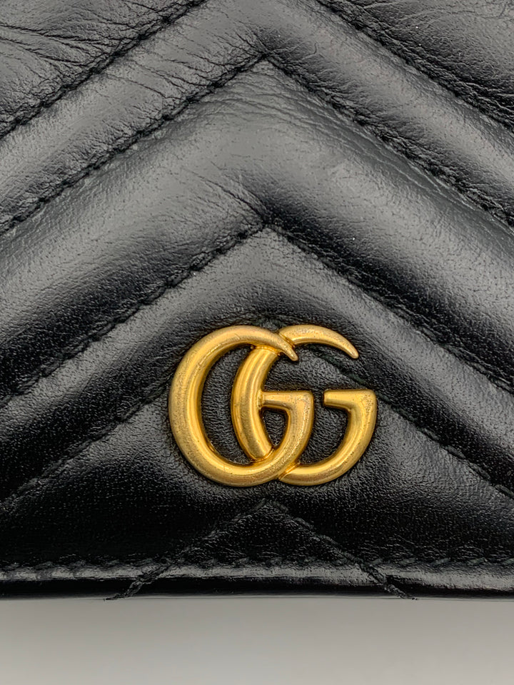 Gucci  GG Marmont Black Bifold Wallet