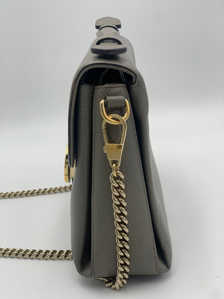Gucci  Small Dollar Calf Interlocking G Satchel