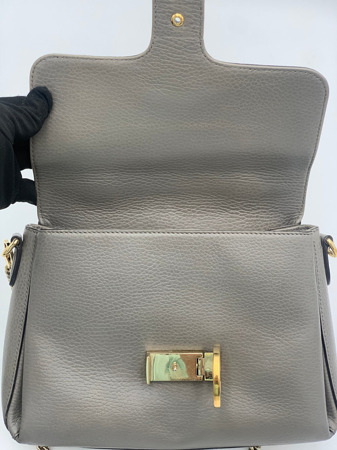 Gucci  Small Dollar Calf Interlocking G Satchel