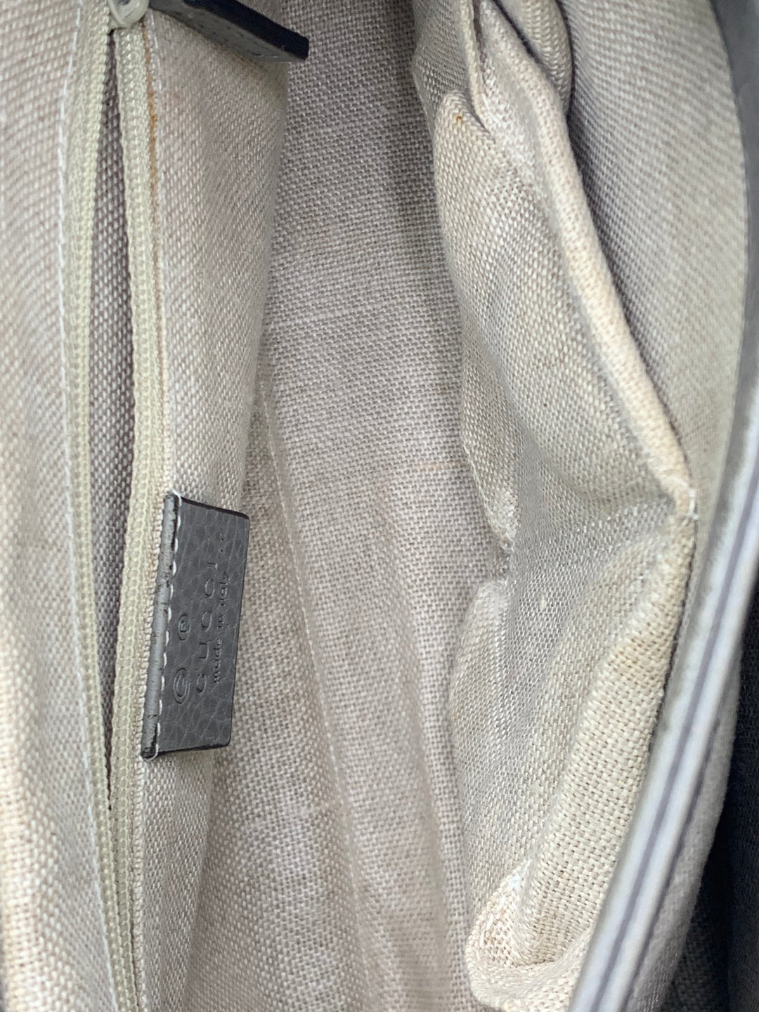 Gucci  Small Dollar Calf Interlocking G Satchel