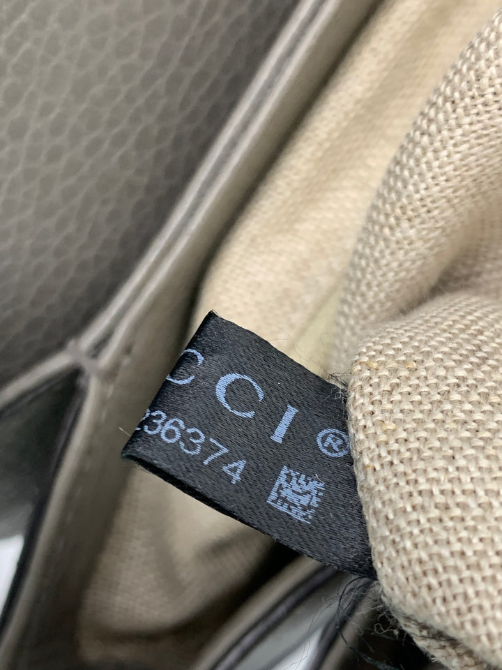 Gucci  Small Dollar Calf Interlocking G Satchel