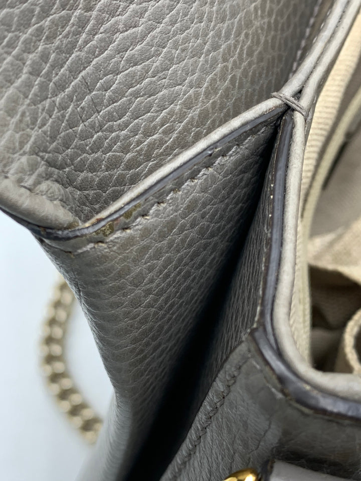 Gucci  Small Dollar Calf Interlocking G Satchel