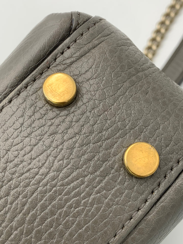 Gucci  Small Dollar Calf Interlocking G Satchel