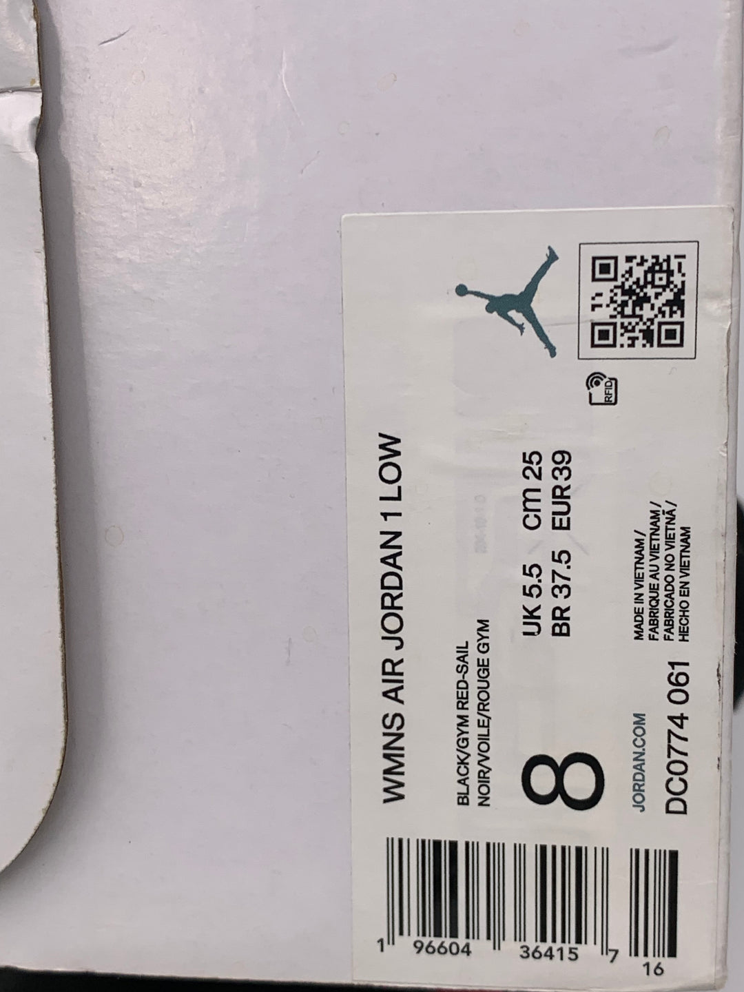 WMNS Air Jordan 1 Low - Size 8 / 25cm