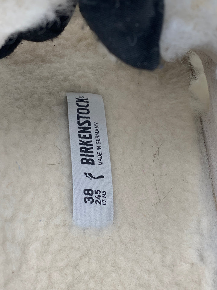 Birkenstock Arizona Big Buckle Teddy Eggshell