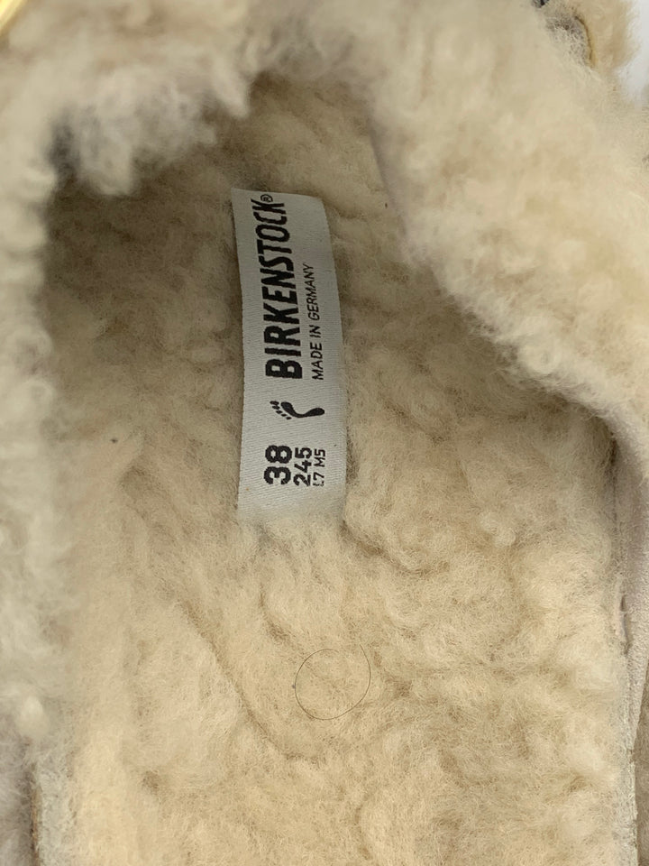 Birkenstock Arizona Big Buckle Teddy Eggshell