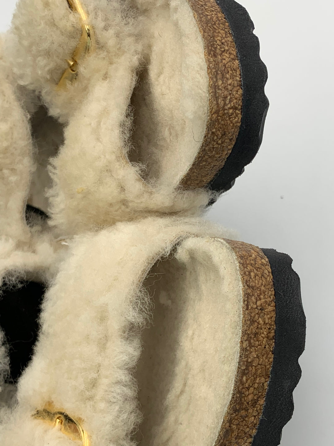 Birkenstock Arizona Big Buckle Teddy Eggshell