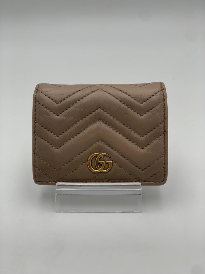 Gucci GG Beige Marmont Bifold Wallet
