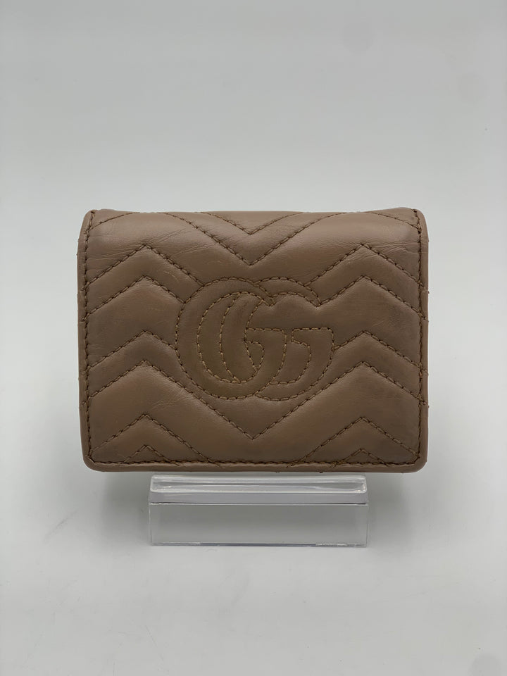 Gucci GG Beige Marmont Bifold Wallet
