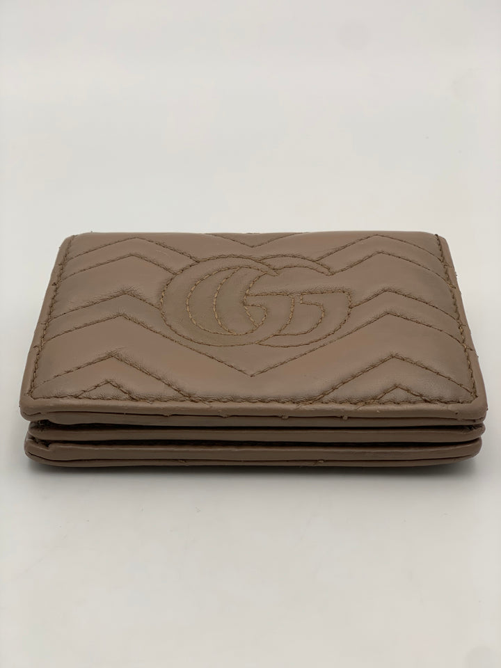 Gucci GG Beige Marmont Bifold Wallet