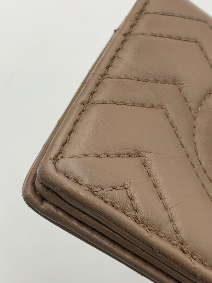 Gucci GG Beige Marmont Bifold Wallet