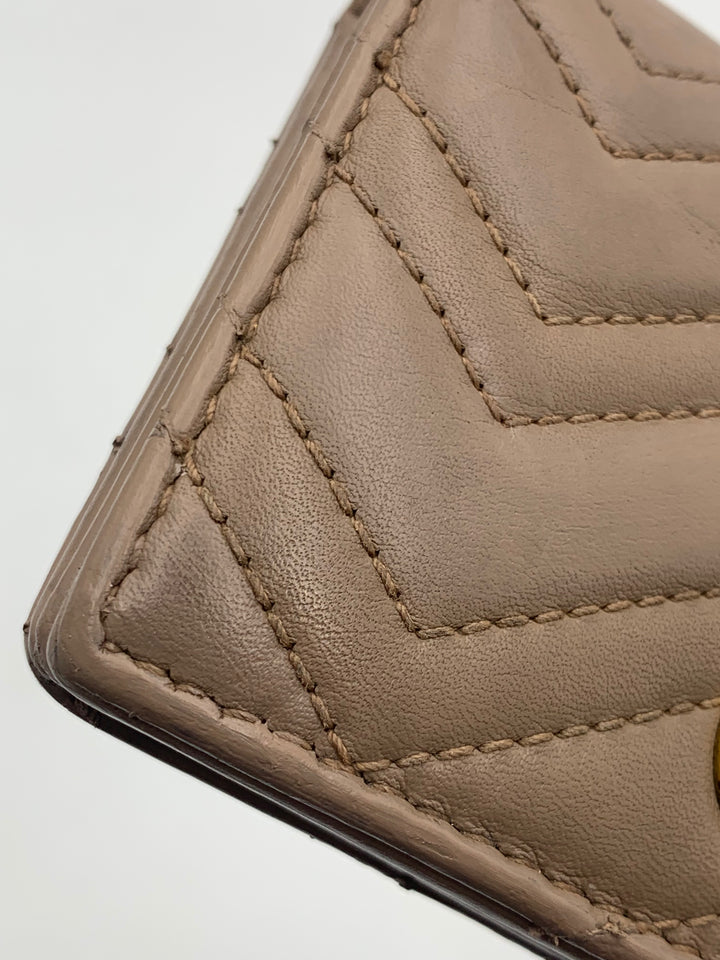 Gucci GG Beige Marmont Bifold Wallet