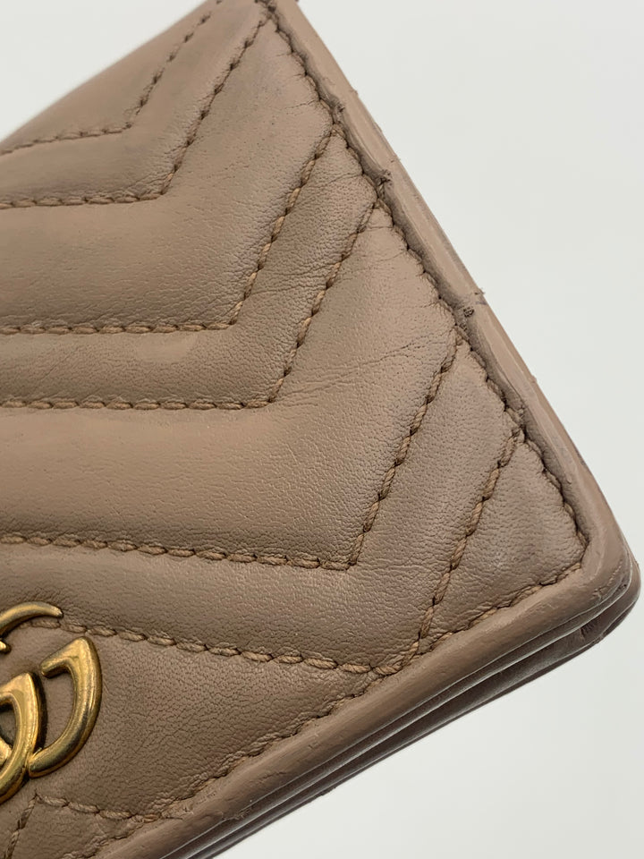 Gucci GG Beige Marmont Bifold Wallet