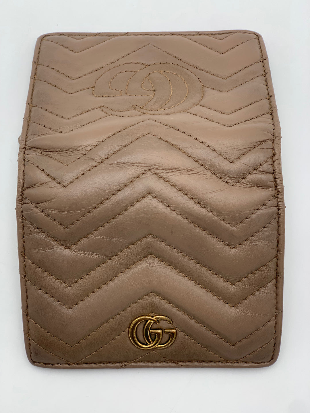 Gucci GG Beige Marmont Bifold Wallet