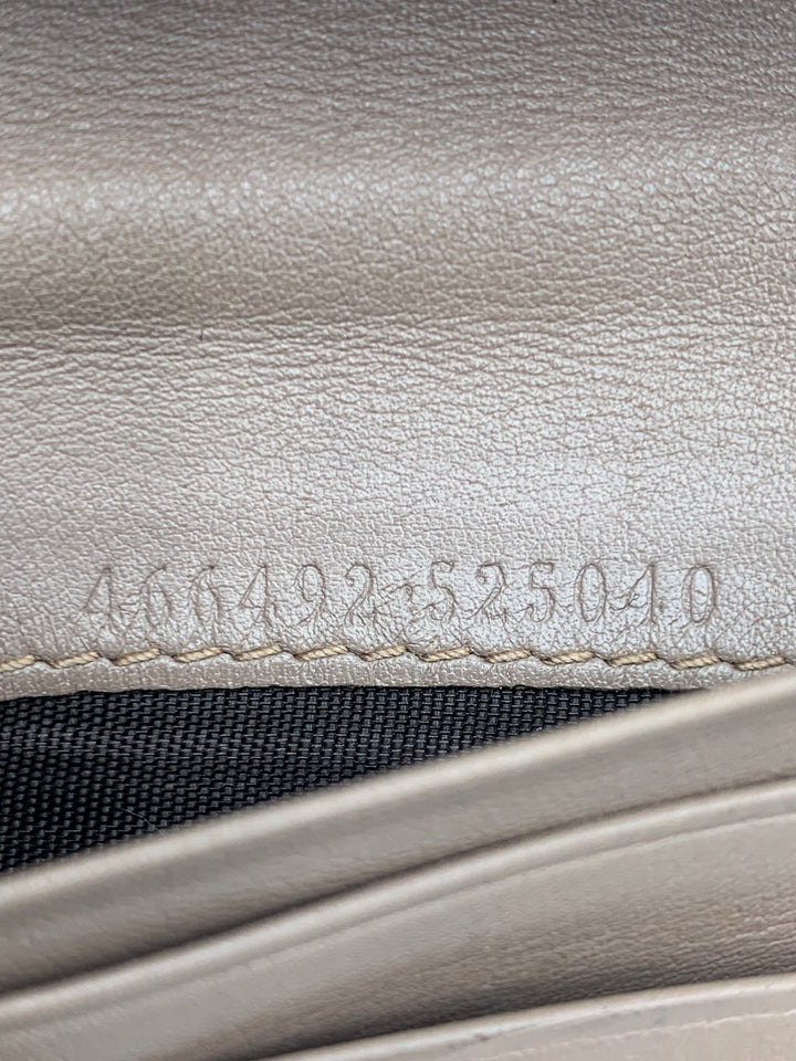 Gucci GG Beige Marmont Bifold Wallet