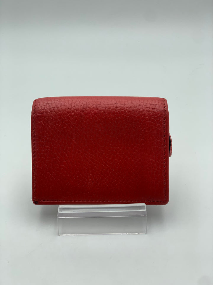 Gucci GG Red Marmont Bifold Wallet