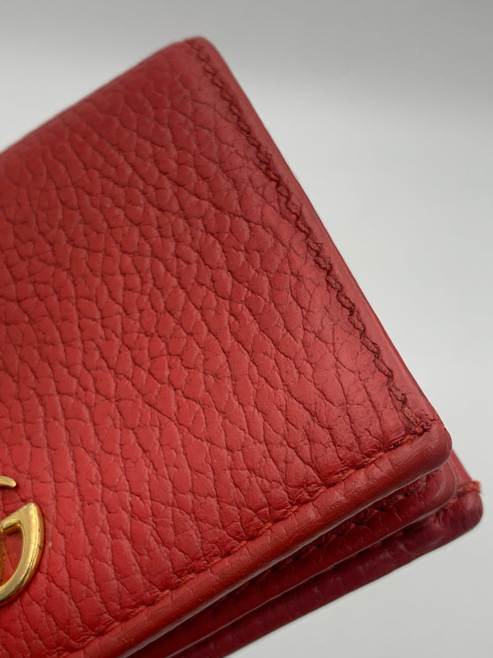 Gucci GG Red Marmont Bifold Wallet