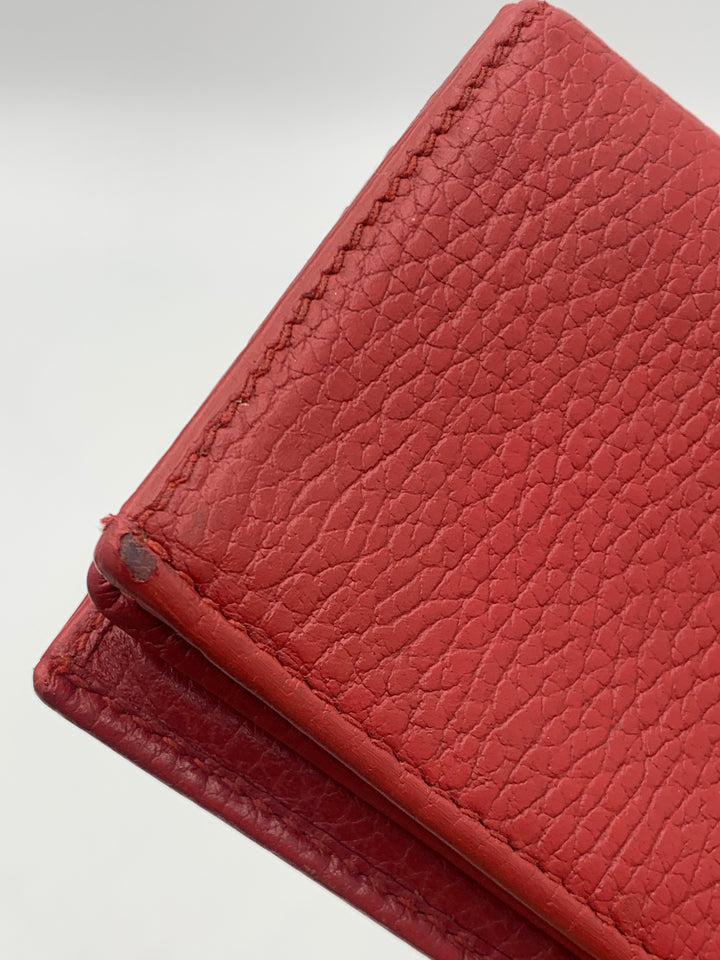 Gucci GG Red Marmont Bifold Wallet