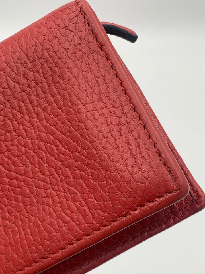 Gucci GG Red Marmont Bifold Wallet