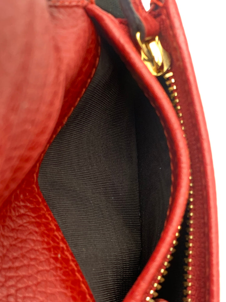 Gucci GG Red Marmont Bifold Wallet