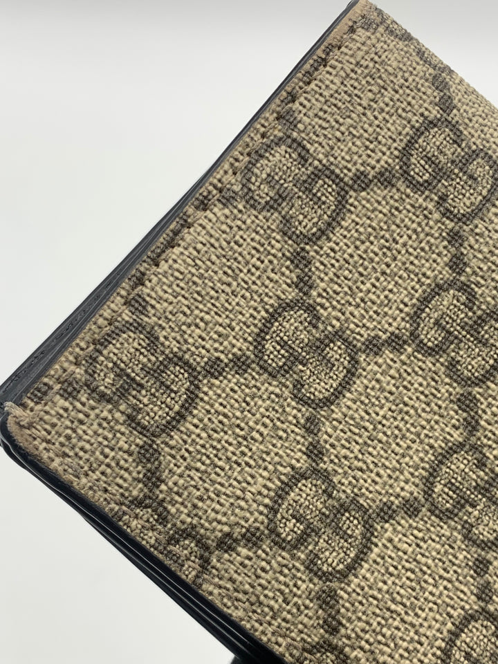 Gucci Marmont Card Case in Leather & GG Supreme Canvas