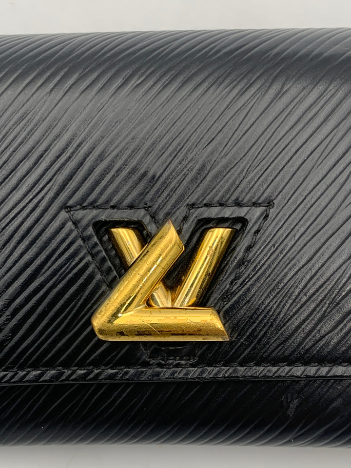 Louis Vuitton Black Epi Twist Compact Wallet