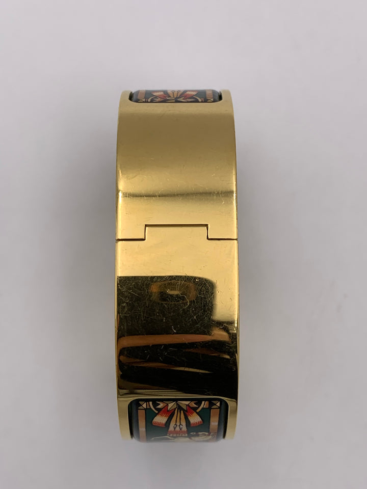 Hermès Loquet Watch Gold Cloisonne Ware