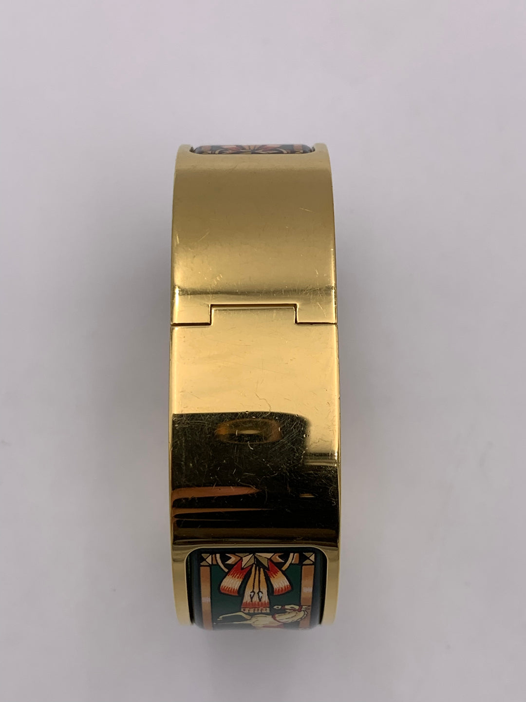 Hermès Loquet Watch Gold Cloisonne Ware