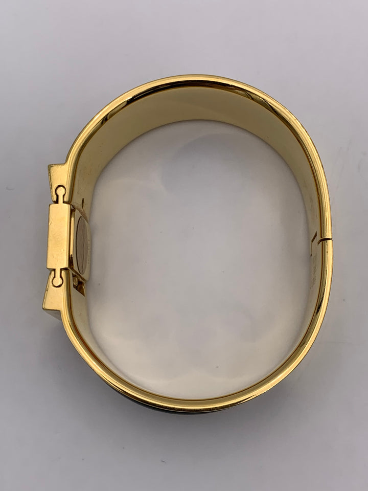 Hermès Loquet Watch Gold Cloisonne Ware