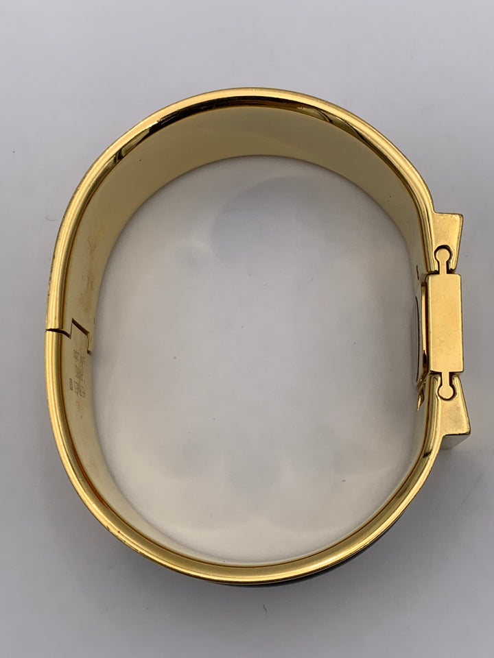 Hermès Loquet Watch Gold Cloisonne Ware