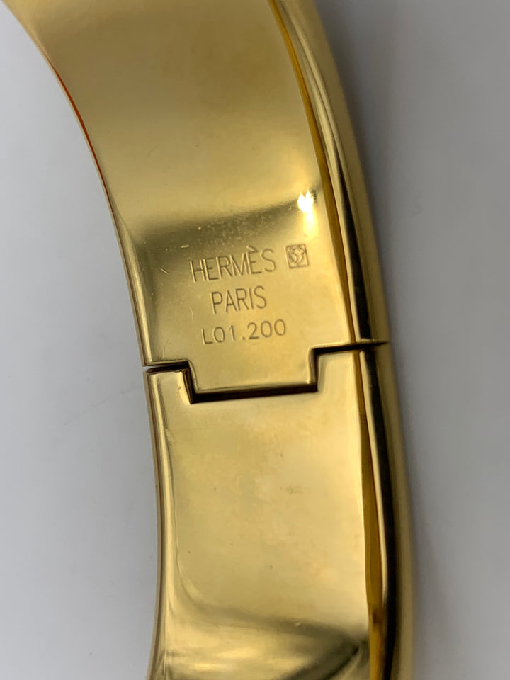 Hermès Loquet Watch Gold Cloisonne Ware