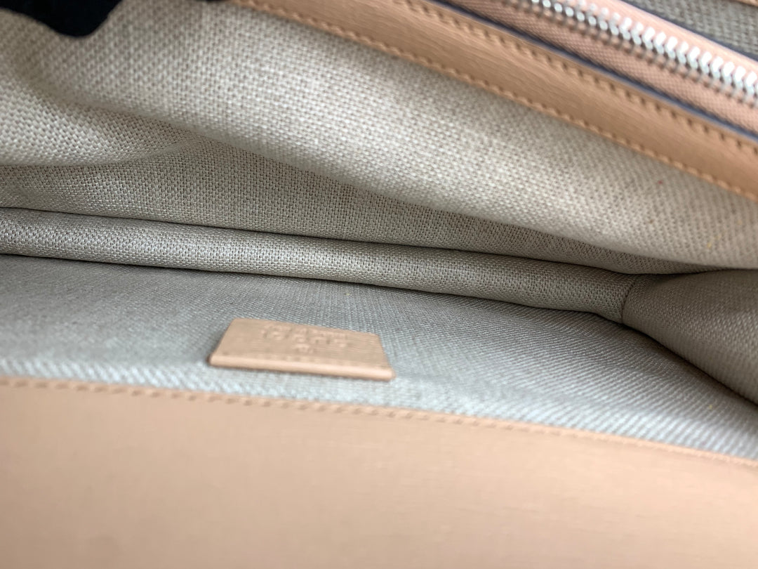 Gucci Small Dionysus Pink Leather Blooms Crossbody Bag