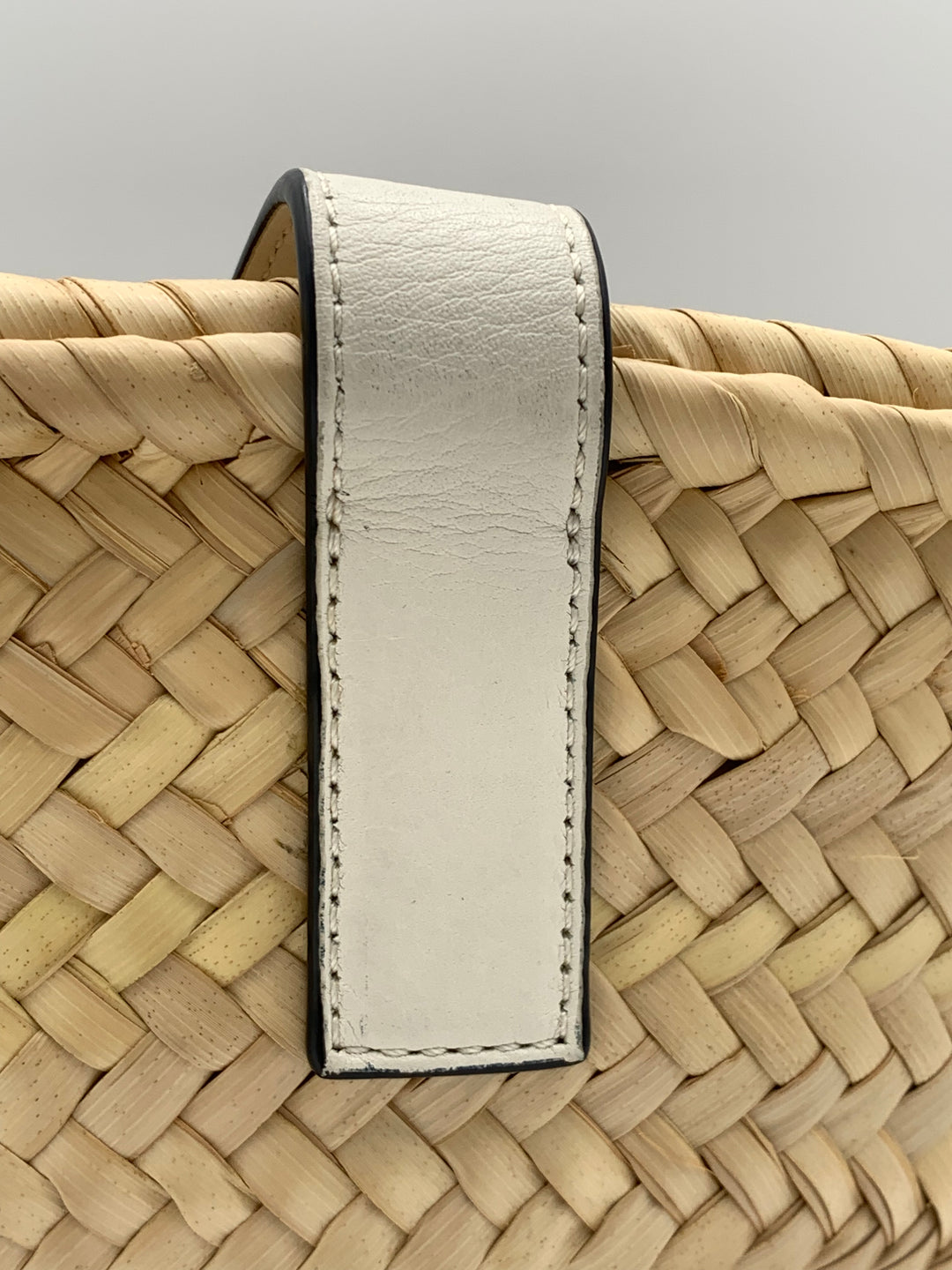 Loewe Small Raffia Anagram Basket Tote Bag