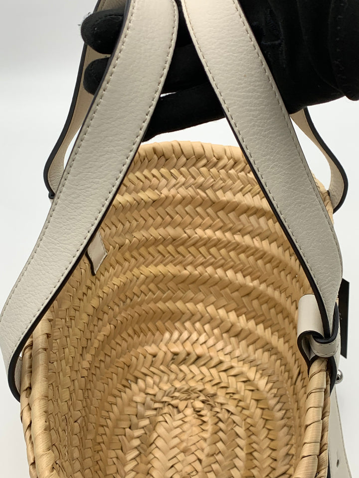 Loewe Small Raffia Anagram Basket Tote Bag