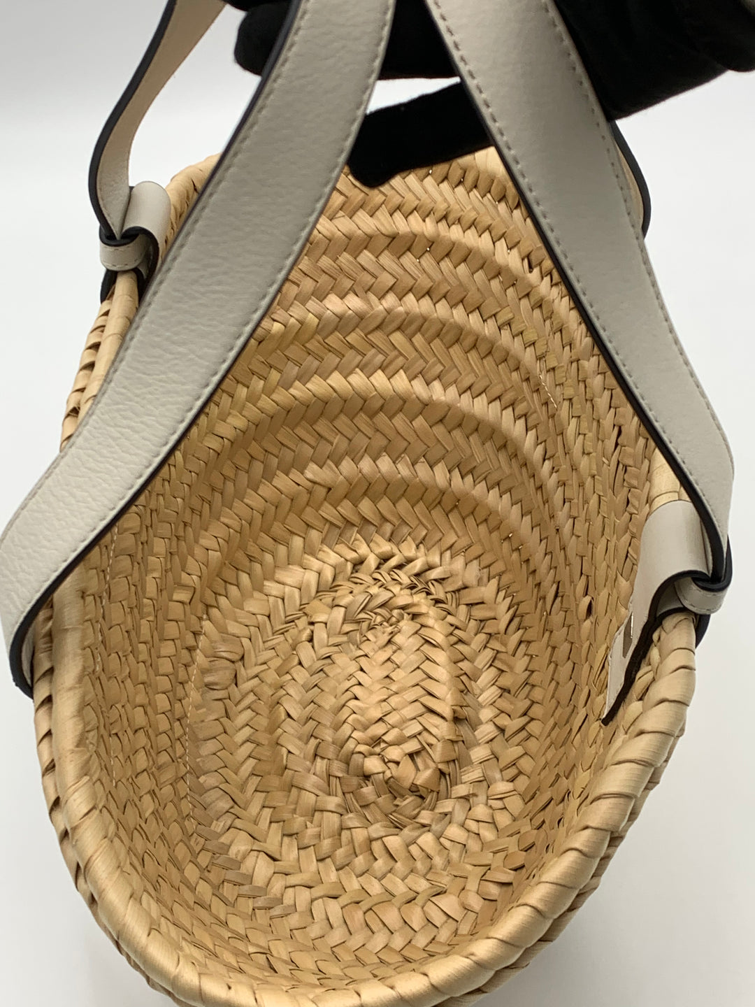 Loewe Small Raffia Anagram Basket Tote Bag