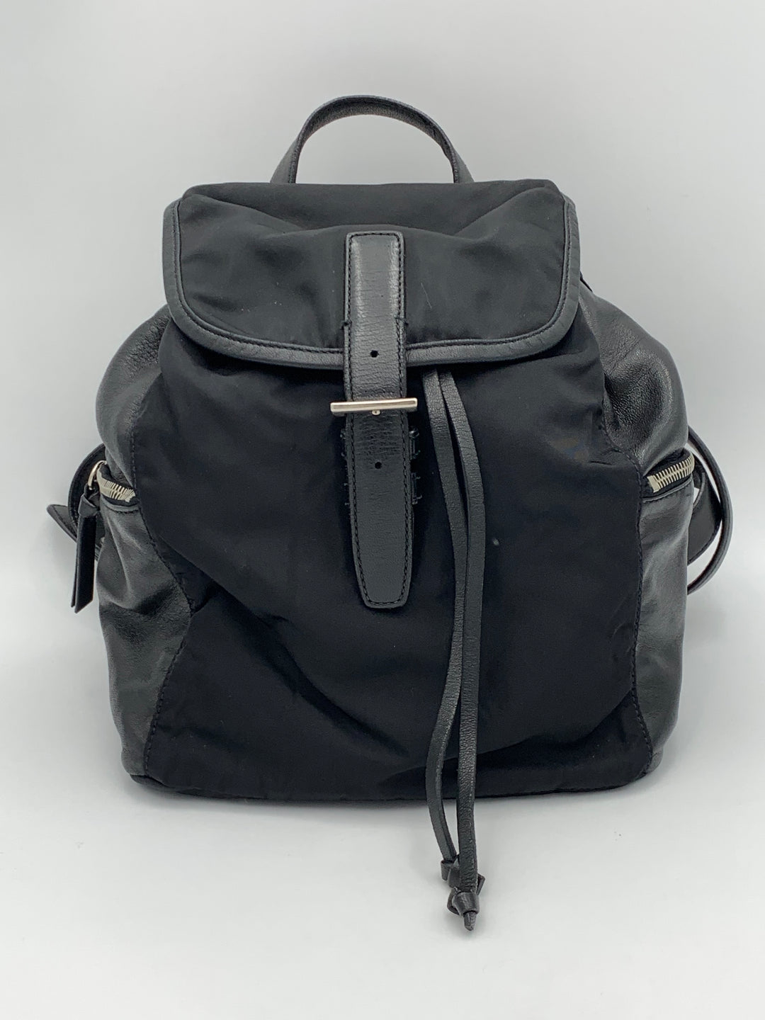Prada Black Nylon & Leather Backpack