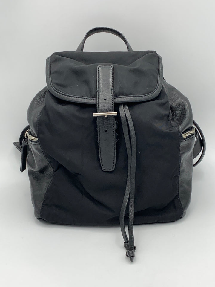 Prada Black Nylon & Leather Backpack