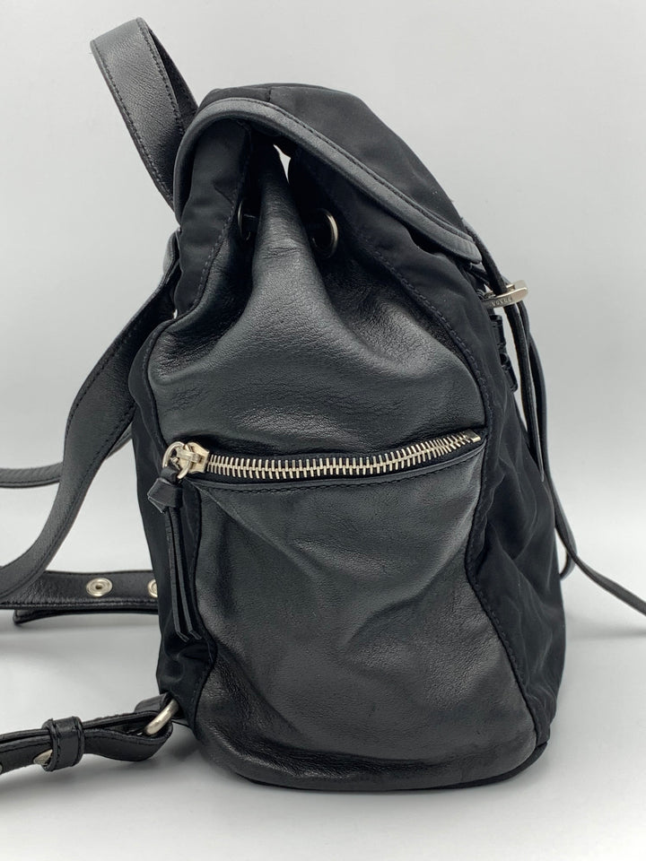 Prada Black Nylon & Leather Backpack