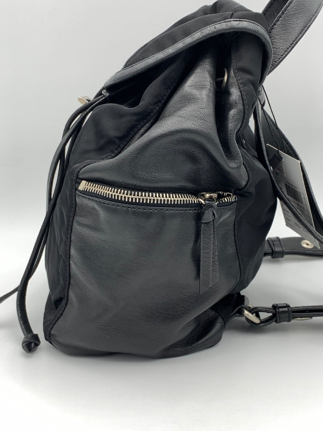 Prada Black Nylon & Leather Backpack